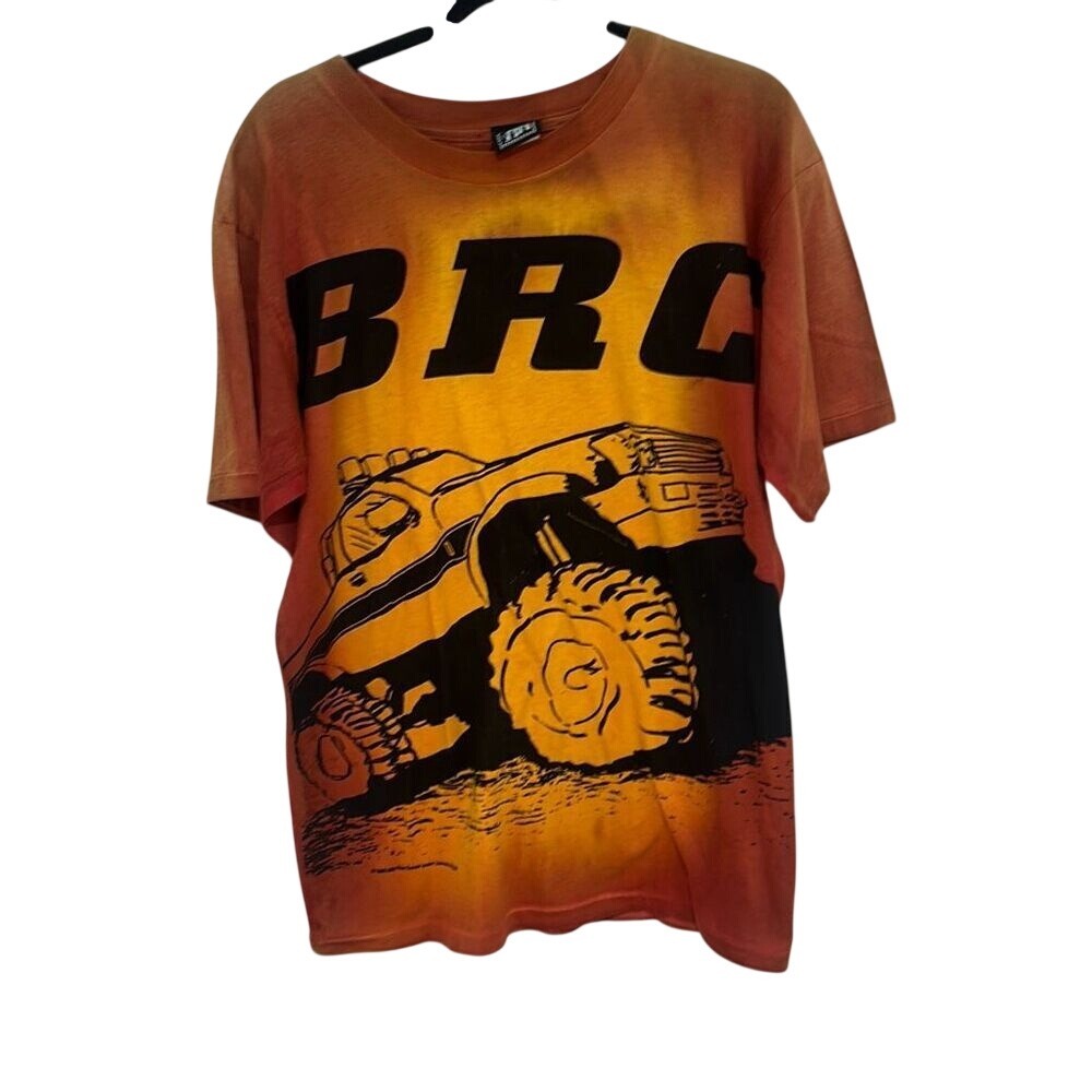 Rouge Mens Orange Billy Ray Cyrus Redneck Heaven Tour '95 Short Sleeve Tee Large